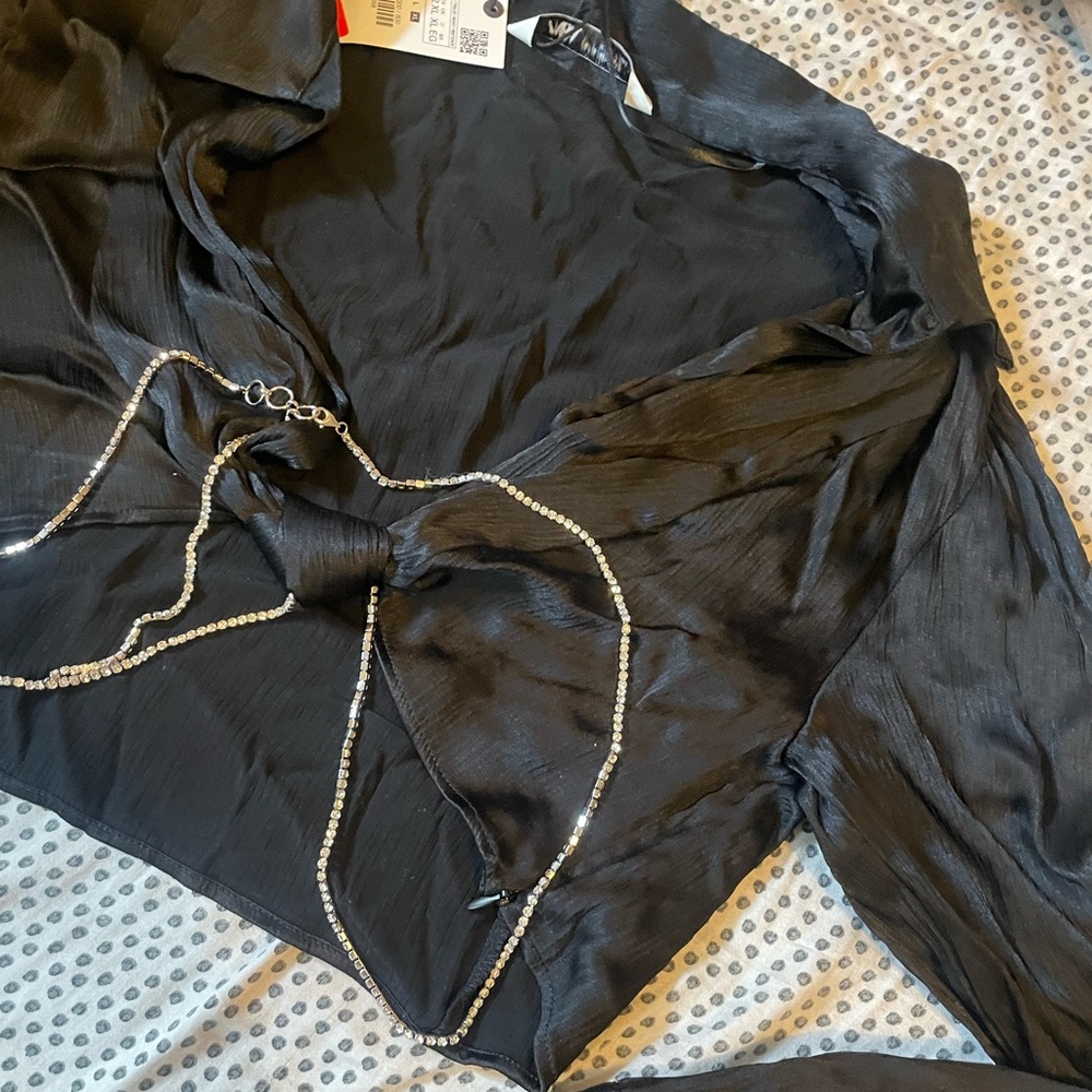 Zara Satin Blouse - Picture 3 of 4